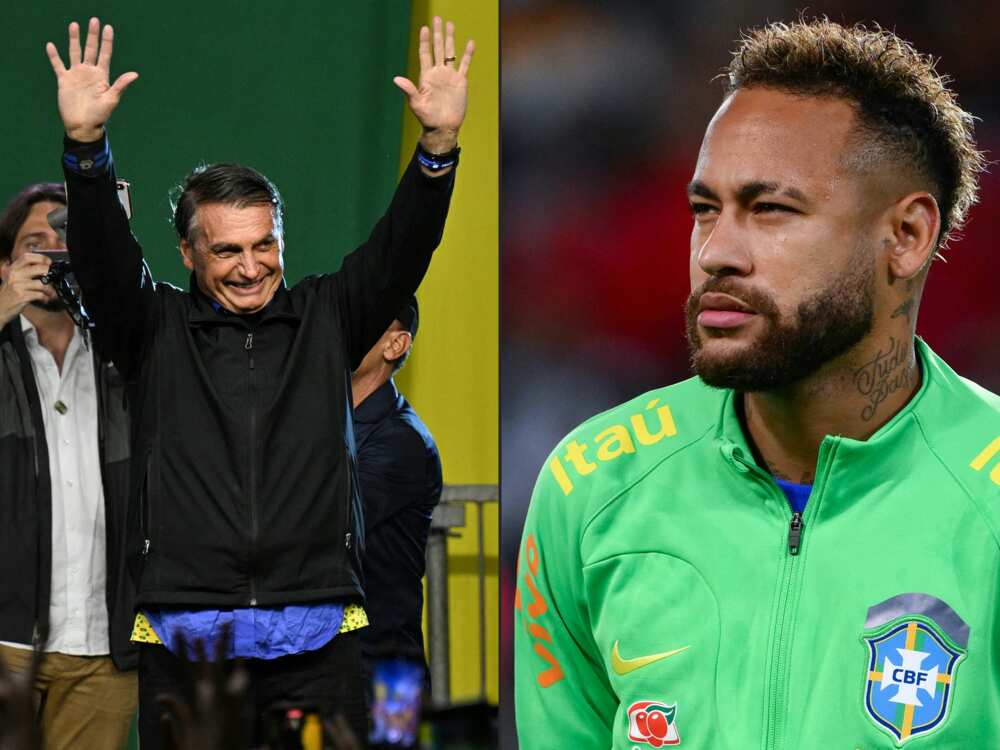 Neymar et Bolsonaro