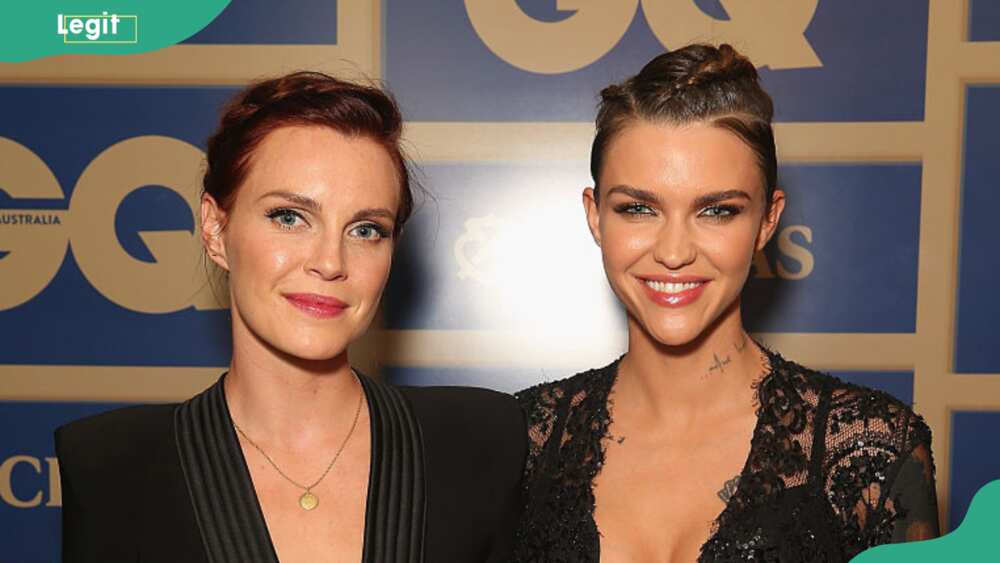 Phoebe Dahl and her ex-fiance Ruby Rose during the 2015 GQ Men Of The Year Awards
