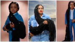 Celebrity style recreation: Little girl replicates Toyin Abraham's gangster look