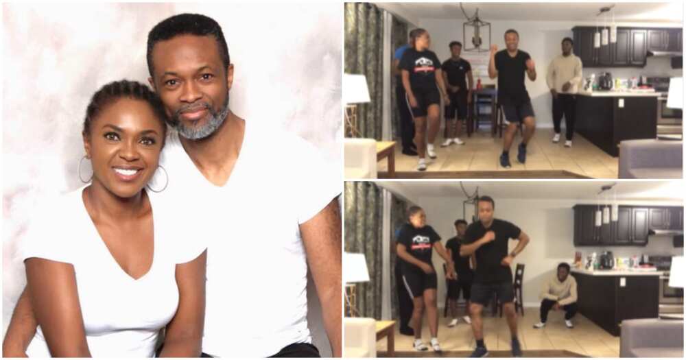 Actress Omoni Oboli shares adorable dancing video of her husband as he clocks 50 Actress Omoni Oboli shares adorable dancing video of her husband as he clocks 50