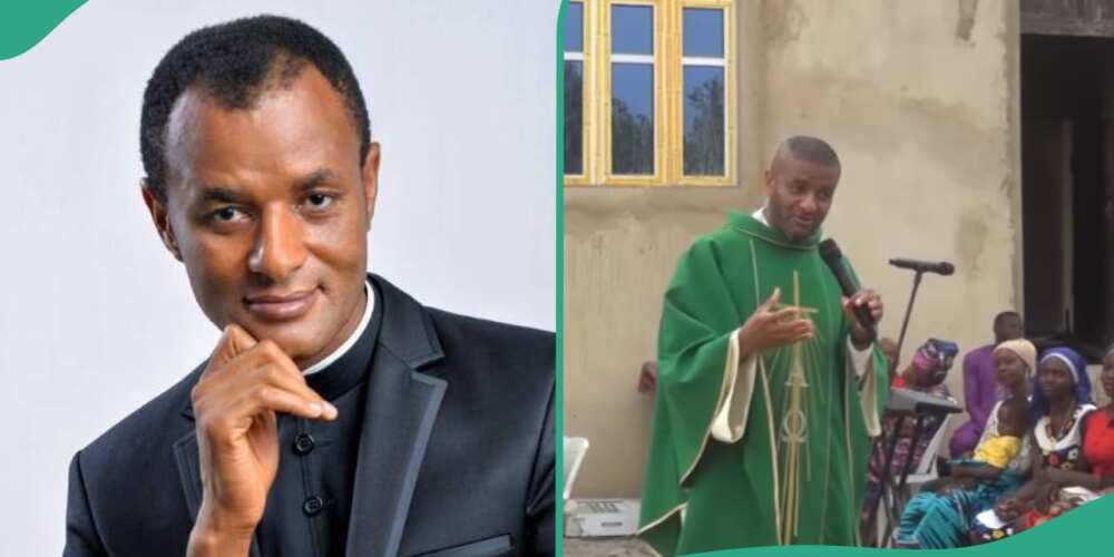 Rev Fr Oluoma tells single women to approach guys for relationship, video trends
