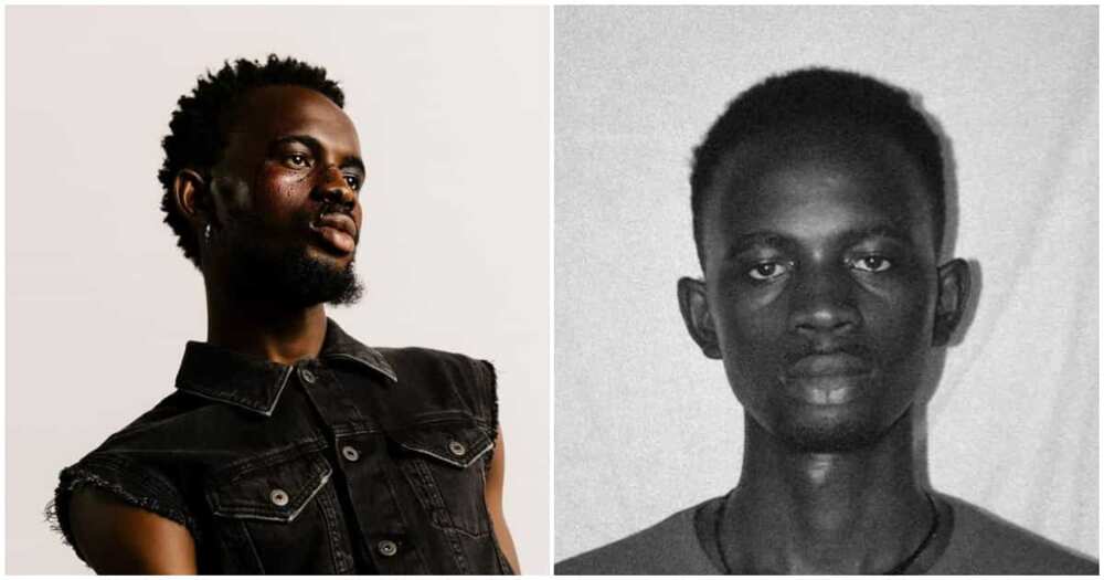 Black Sherif throwback photo Black Sherif throwback photo