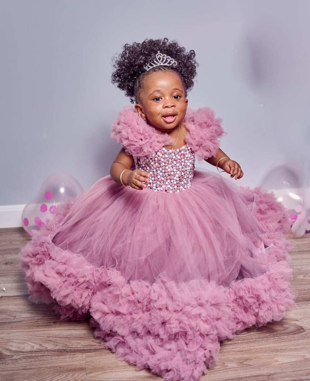 Beautiful children gown styles for girls: best lace and Ankara