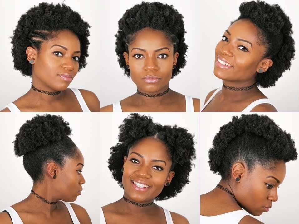 How to style short natural hair after washing 
