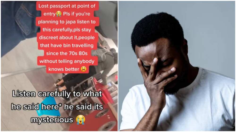 Travelling abroad as Nigerian/man lost his passport at airport.