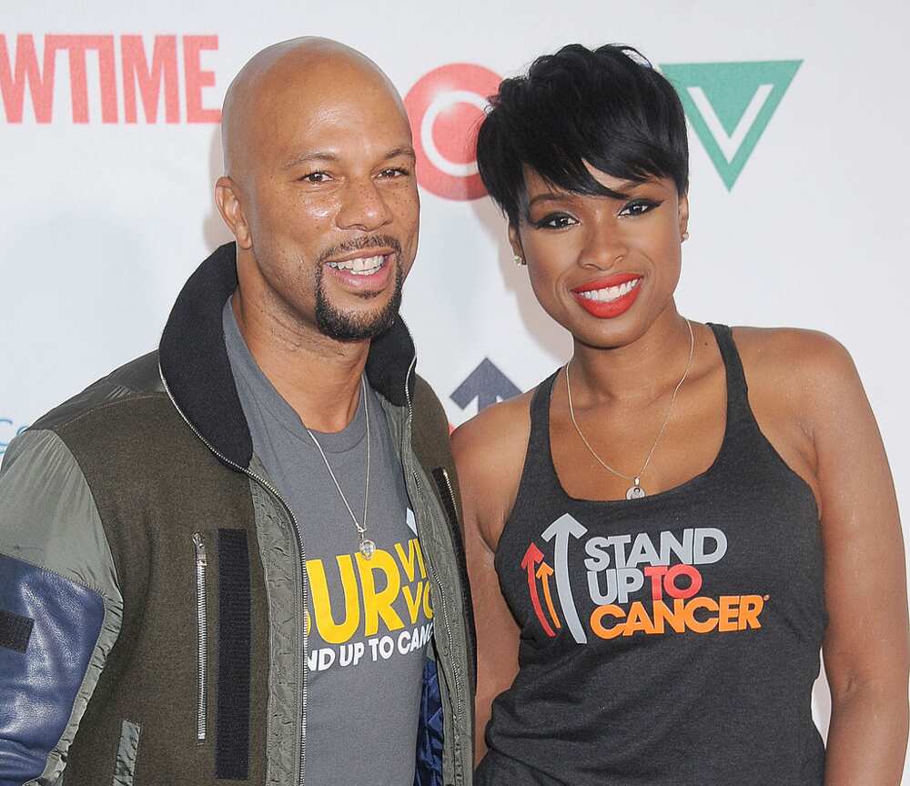 Common and Jennifer Hudson in Hollywood, California.