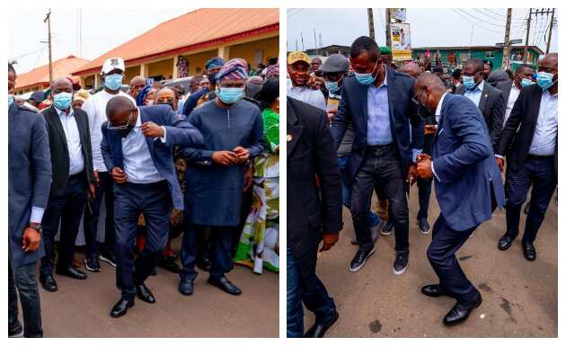 Photos of Governor Sanwo-Olu dancing