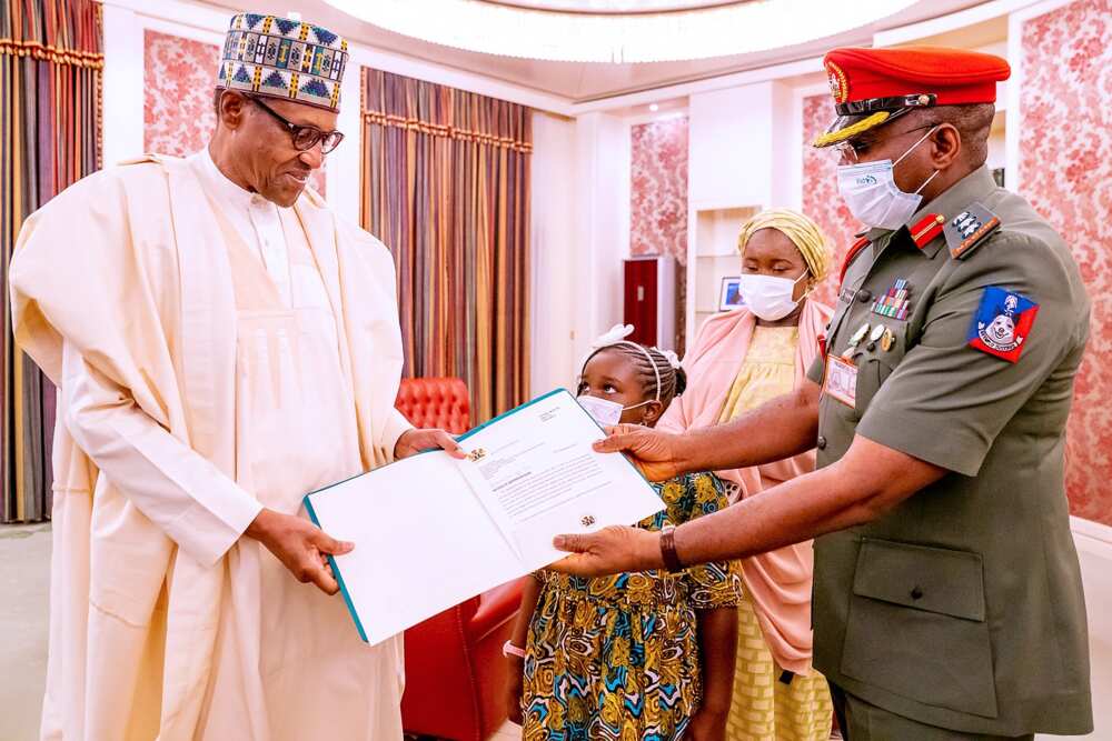 Buhari's new Aide-De-Camp resumes as ex-ADC proceeds on promotion course