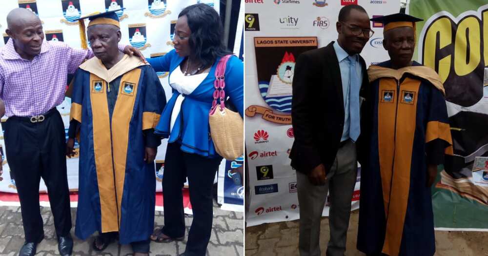 80-year-old man bags an MSc degree in LASU (photos)