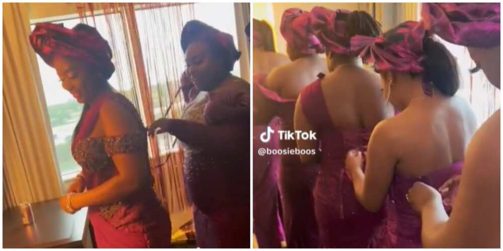 Women Supporting Women: Video of Asoebi Ladies Helping Each Other