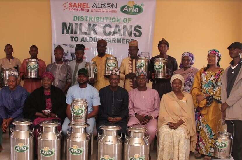 Local Dairy Farmers Excited, as Arla Foods Distributes Milk Cans to Improve Nigerian Milk Quality