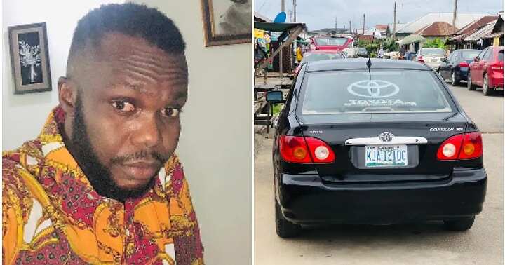 Man's car gets stolen, 1 months after, Akassa