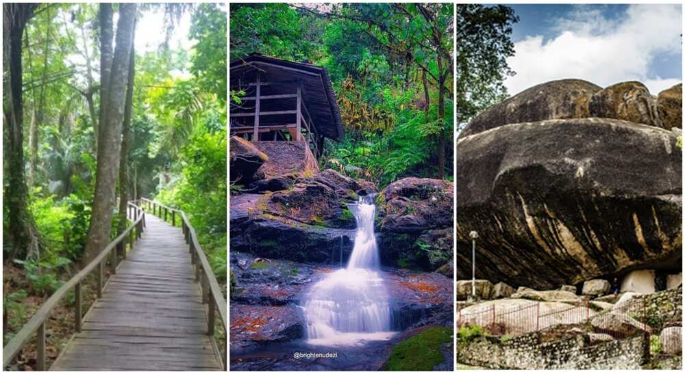 The Ikogosi Warm Spring, part of Obudu Mountain Resort and Olumo Rock.