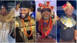 Eniola Ajao, Lateef Adedimeji, Ibrahim Chatta's outfits to Femi Adebayo's event causes a stir, videos trend