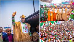 PDP crisis: Wike, other G-5 Govs disgraced as chants of ‘Atiku, Atiku’ greets Makinde's second term campaign launch