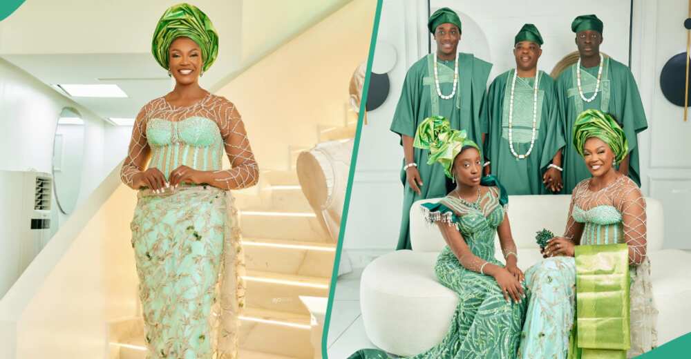 Morenike Makun and her family rock classy attire for her wedding