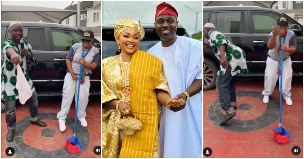 Video of Mercy Aigbe's hubby performing Fuji music trends