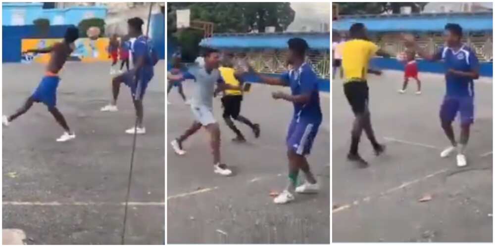 Footballer Effortlessly Dribbles His Opponent in Street Soccer, Video Stirs Reactions as Many Hail Him