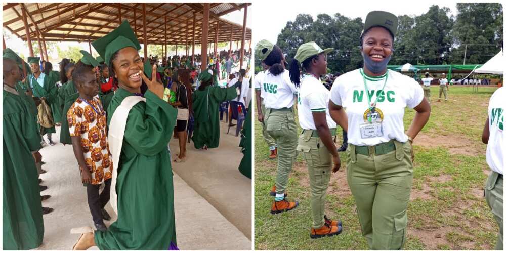 Reactions as Nigerian lady celebrates graduating with a second class lower degree