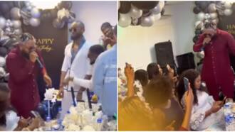 Whitemoney debuts new funny dance moves as he performs his newly released song at Emmanuel's birthday party