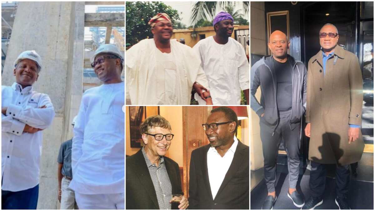 Billionaire dream: 5 times Femi Otedola shared moments with Aliko Dangote, Bill Gates & other rich men