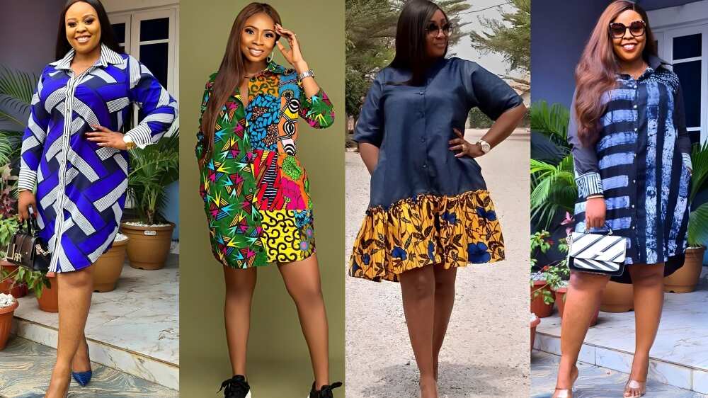 50+ stylish Ankara shirt dress styles that will elevate your