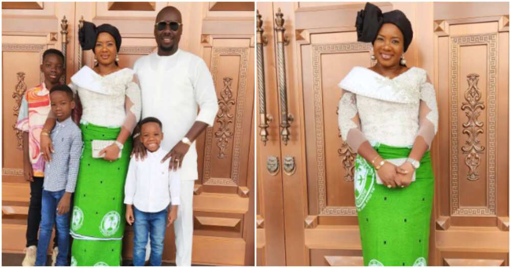 Socialite Obi Cubana and his family