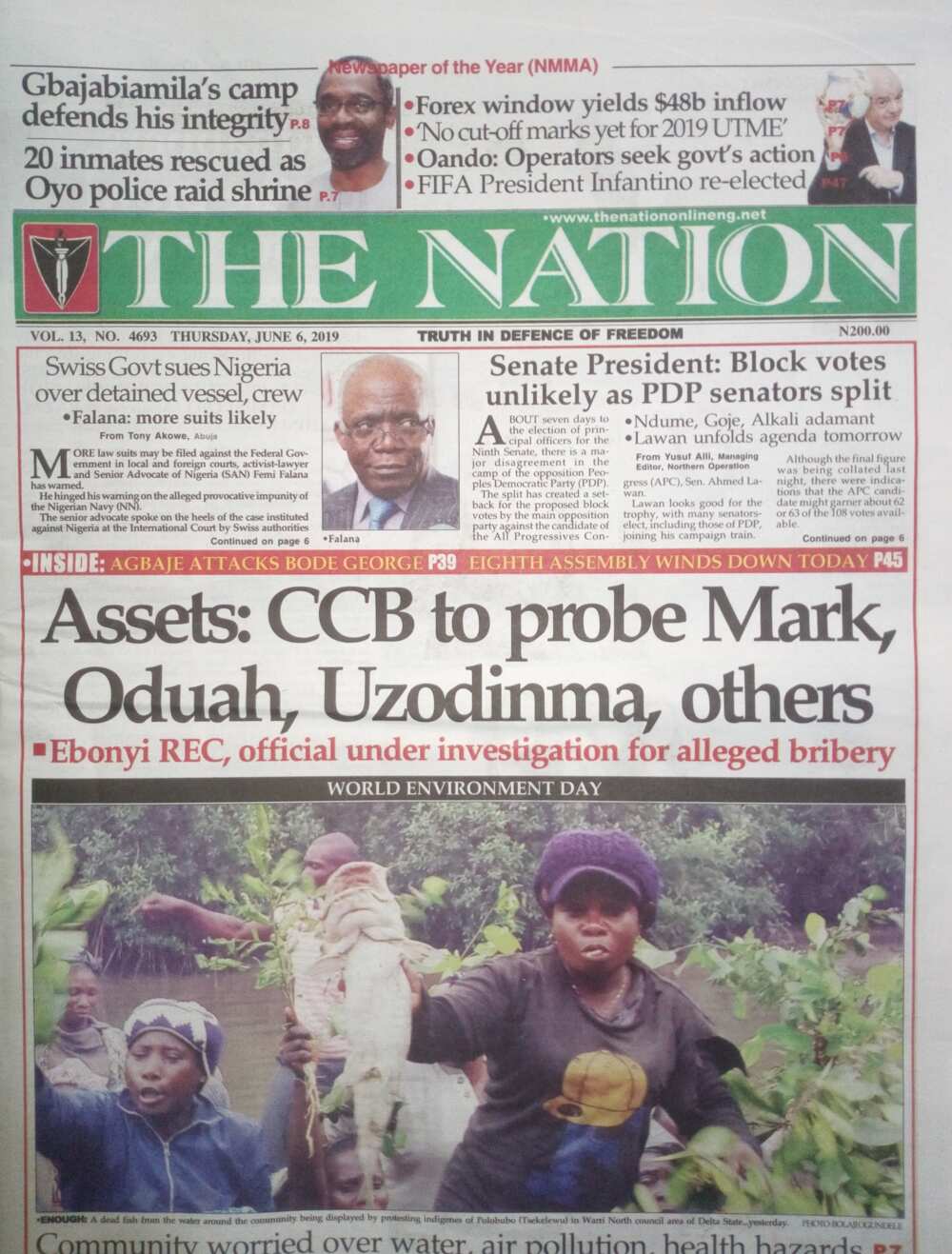 The Nation newspaper review of June 6