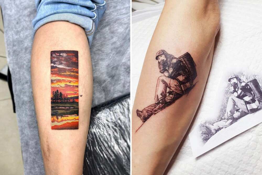 Mother and son tattoo designs