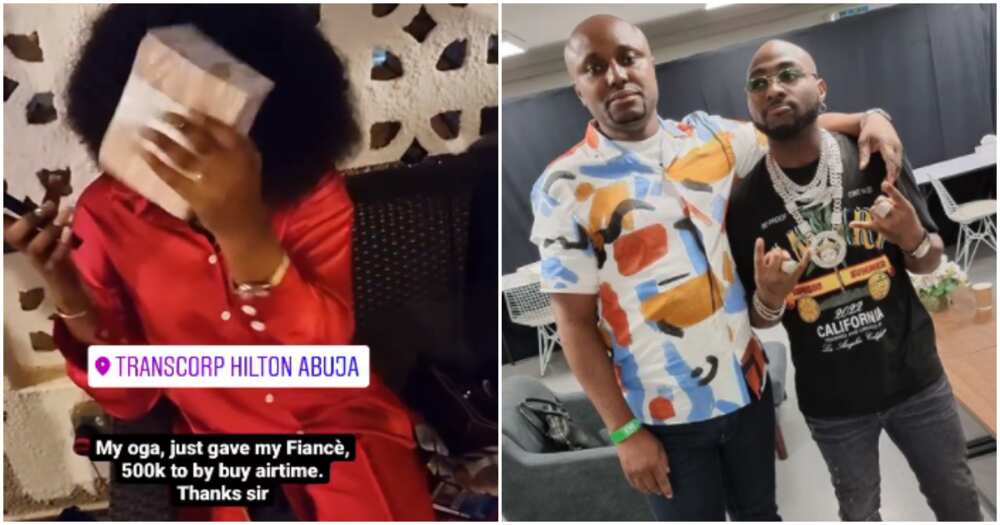 Davido blesses Isreal's fiancee