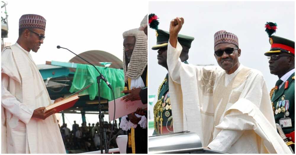 Buhari 2015 inauguration speech/Tinubu's inauguration