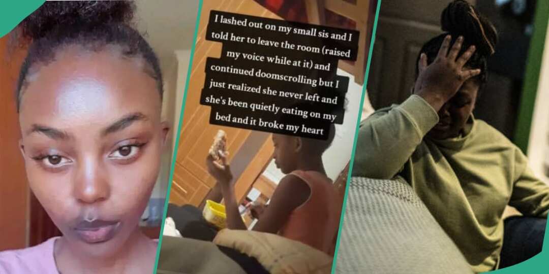 Lady shares what younger sister did that made her get really emotional