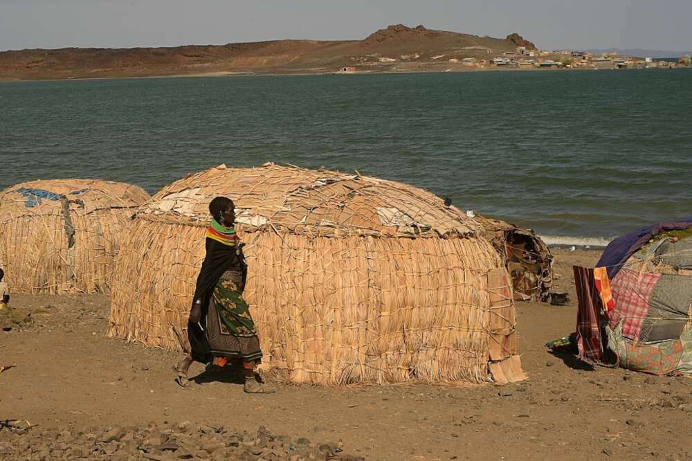 People from the El Molo tribe have been forced to relocate because of the rising waters of Lake Turkana