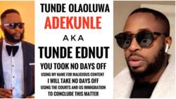 Joro Olumofin finally takes legal action against Tunde Ednut, tries to get him deported (photos)