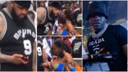DaBaby in Nigeria: American rapper’s bodyguard spotted collecting phone number from babe in Lagos Island