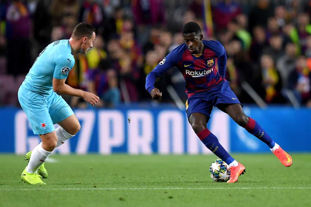 Ousmane Dembele sparks Barcelona exit rumour after arriving training 45 minutes late Ousmane Dembele sparks Barcelona exit rumour after arriving training 45 minutes late