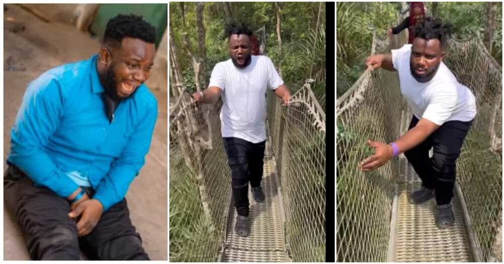 Oga Sabinus, rope bridge Lagos