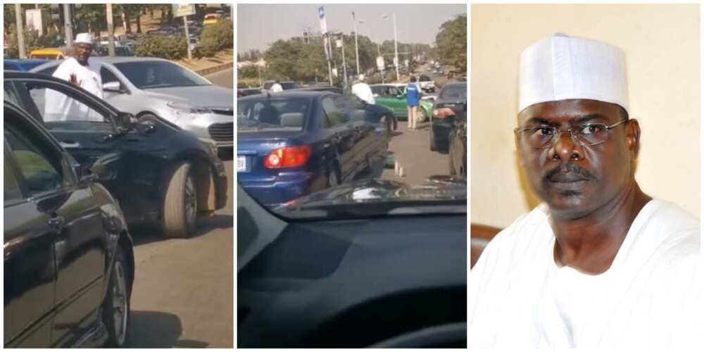 Hilarious reactions trail viral video of Nigerian senator controlling traffic in Abuja