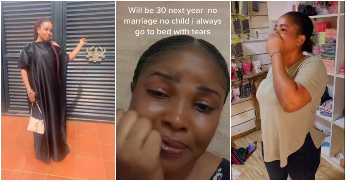 Fine 29-year-old lady sheds tears in viral video, says she is not married and without kids