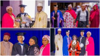 Photos emerge as President Buhari’s daughter-in-law Zahra graduates with First Class, Nigerians react angrily
