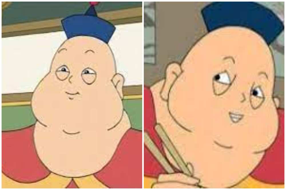 bald characters in cartoons