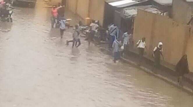 Save us from drowning - Lagos residents beg as flood takes over community