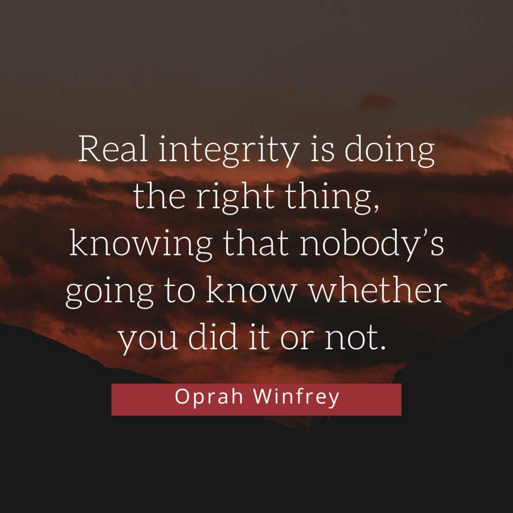 quote about integrity