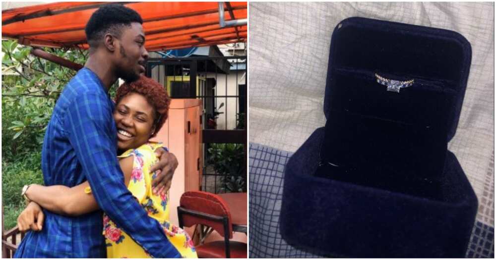 Nigerian man sends engagement ring and proposal letter to girlfriend through transport company (photos)