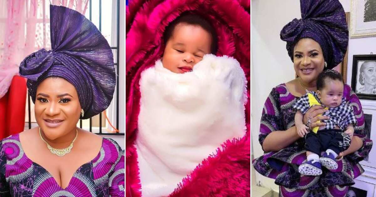 actress Nkechi Blessing Sunday's son 