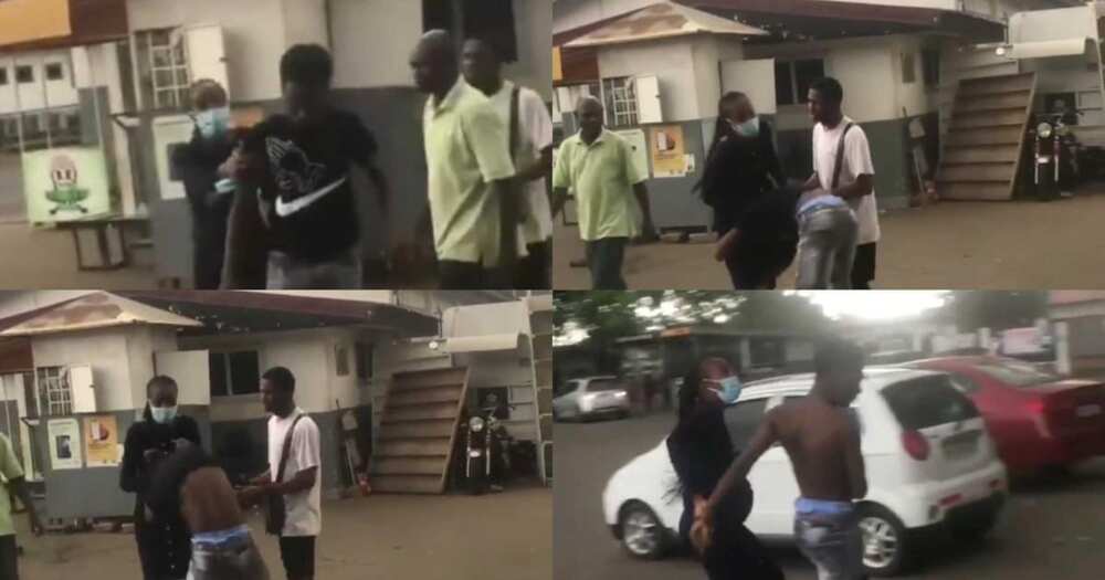 Drama as Pregnant Lady Challenges Boyfriend on Campus after he Refused to Accept Pregnancy