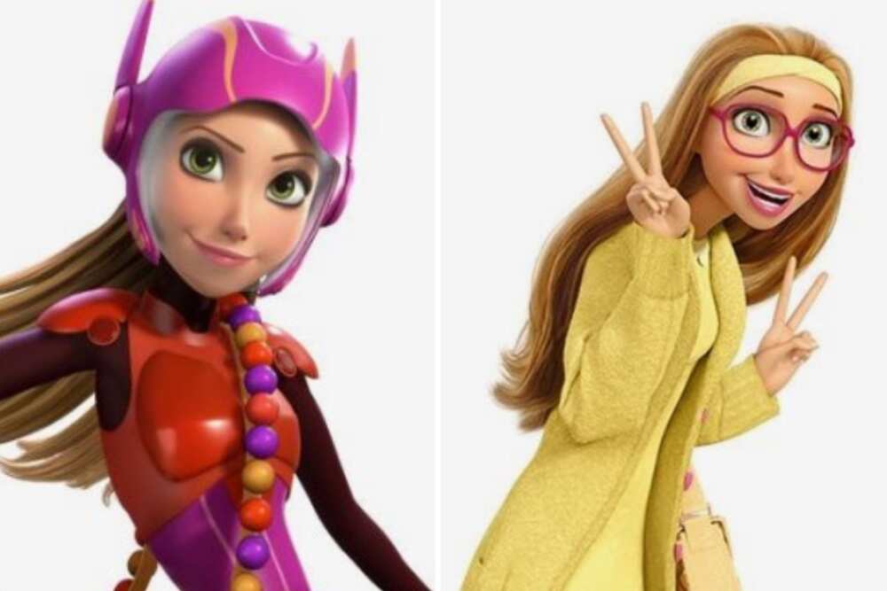 Popular female cartoon characters with glasses