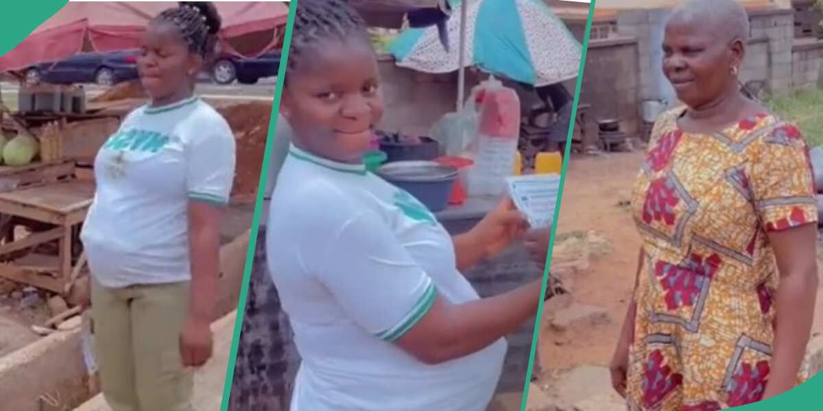 OMG! Watch sweet video of lady corper who celebrated her mother for helping her through education