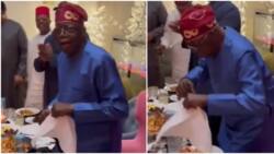 "Doesn't even know when to go low": Viral video of Tinubu dancing to Kizz Daniel's Buga stirs reactions