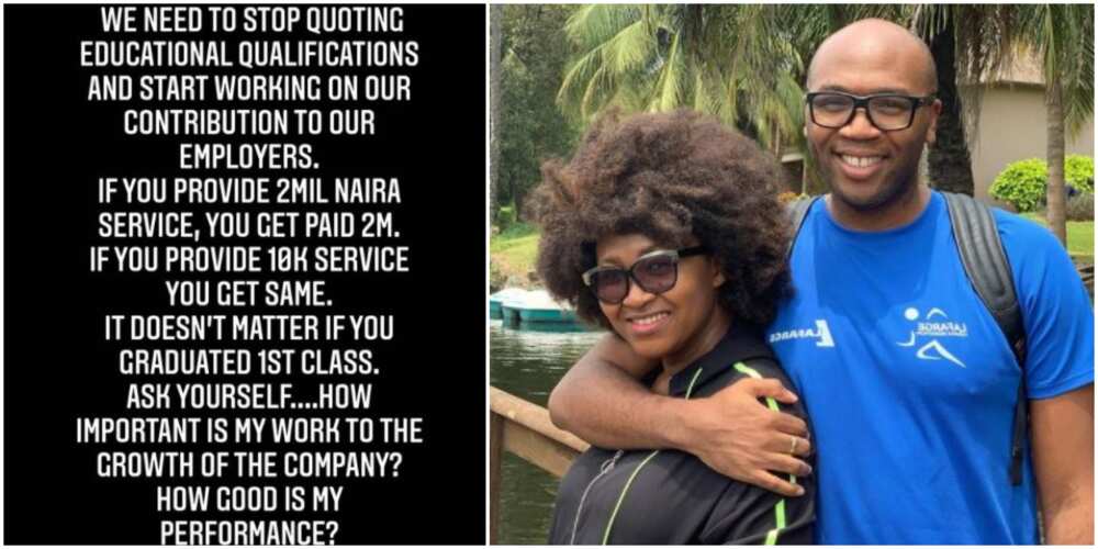 Mary Njoku defends husband allegedly paying staff N40k despite paying millions for their kids' school fees